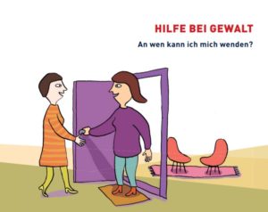 Titelbild der Broschüre Hilfe bei Gewalt