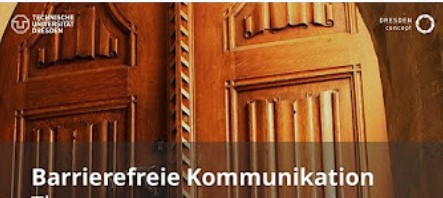Titelbild der youTube-Videoreihe zum Seminar Barrierefreie Kommunikation