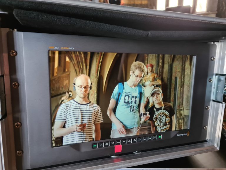 WG-Bewohner beim Dreh des Imageclips für VERSO