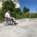 Pierre auf dem Skater-Platz