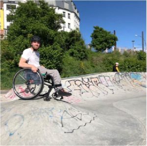 Pierre auf dem Skater-Platz