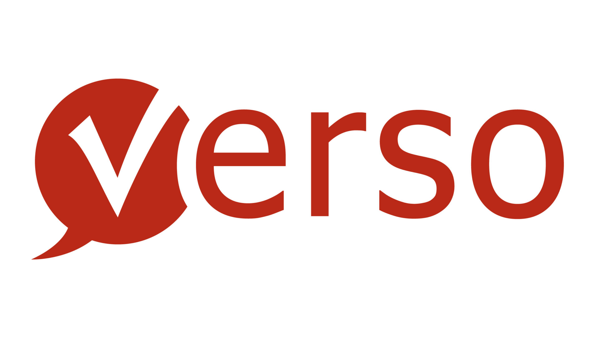 Verso Logo und Schriftzug