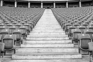 Leere Sitzplätze im Berliner Olympiastadion