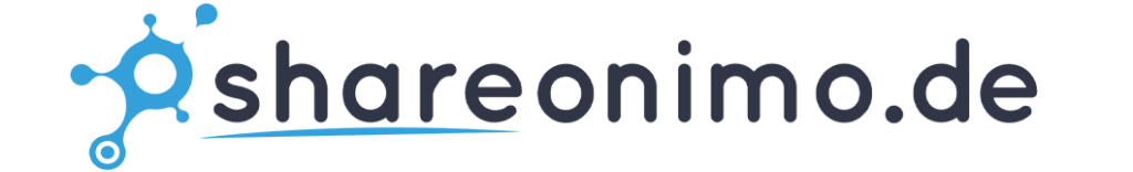 Das Logo von Shareonimo.de wird angezeigt.