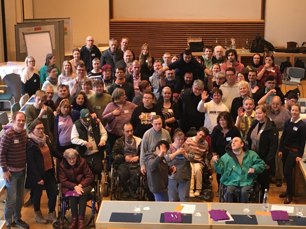 Gruppenfoto von oben